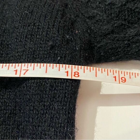 Vintage Gantos Lambswool & Angora Mock Neck Sweater W/ Shoulder Pads Women's Sml - Picture 7 of 12